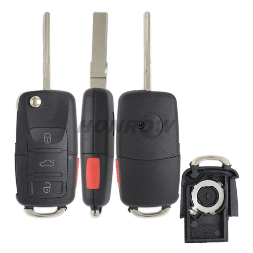 For V 3+1 button remote key blank with panic button