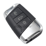 For V 3 Button remote key blank  with blade