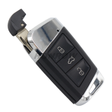 For VW 3 Button remote key blank  with blade