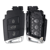 For V 3 Button remote key blank  with blade