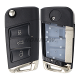 For V 3 button remote key blank