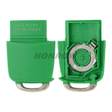 For V 3 button  waterproof  remote key blank with green color