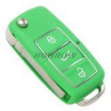 For V 3 button  waterproof  remote key blank with green color