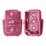 For V 3 button  waterproof  remote key blank with red color