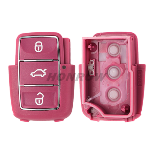 For V 3 button  waterproof  remote key blank with red color