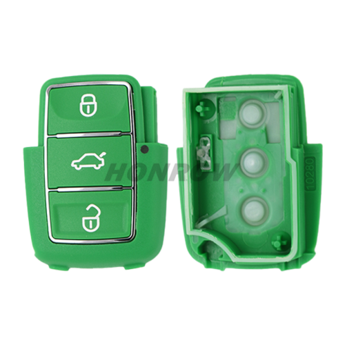 For V 3 button  waterproof  remote key blank with green color