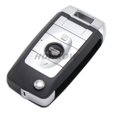 For VW modified 3 button flip remote key blank