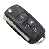 For VW 4+1 button flip remote  key blank