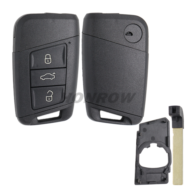 For VW 3 button remote key blank