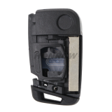 GTL High quality For VW Golf 7 MQB 3/4 button flip remote key blank with HU162T key blade