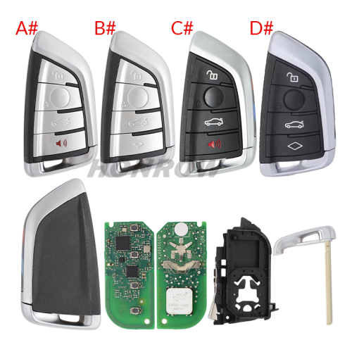 For Original BMW G-Series  Smart Remote Key BDC2 BDC3 ​FCC ID N5F-ID21A Triple Key IC: 3248A-ID21A 433.92MHZ  ID49 NCF795xV Chip Used for Korean market Original PCB+AF key shell