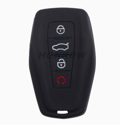 For Geely 3+1 button  silicon case (black,blue ,red. Please choose the color)