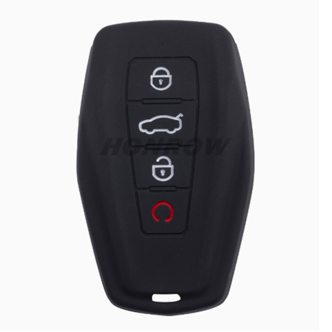 For Geely 3+1 button  silicon case (black,blue ,red. Please choose the color)