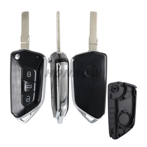 For VW 202AD Modified 3 button Remote Key Shell high quality