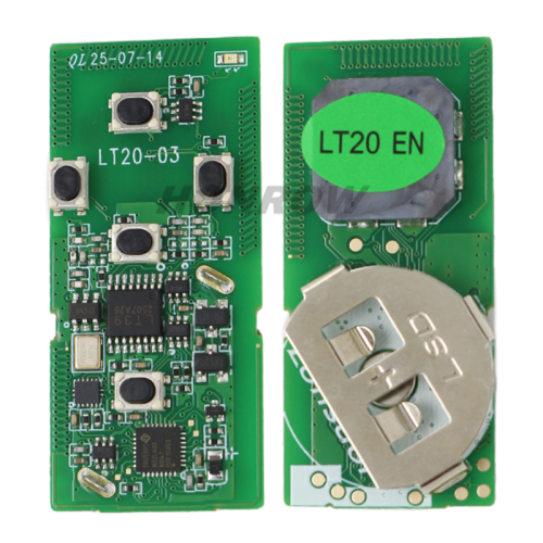 For Toy Previa Alphard 5 Buttons Smart Key with 315.12MHz ID71 Chip ASK Board No: 0780