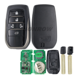 For Toyota Lonsdor 8A P0120 5 button smart key ,support frequency :314.35/315.1Mhz,312.5/314Mhz,433.58/434.42Mhz