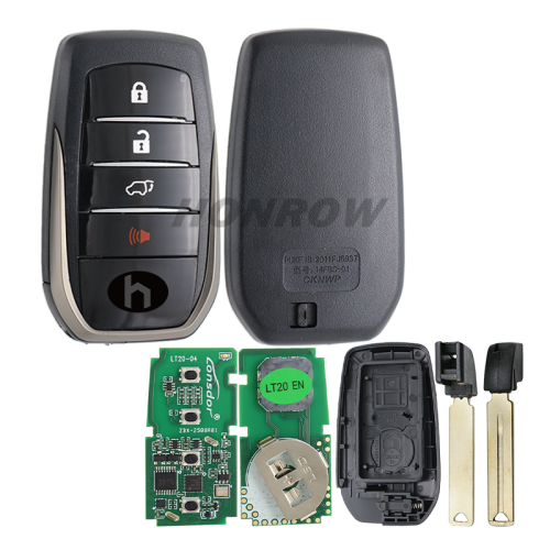 For Toy HYQ14FBA 2110 Keyless Go Smart Remote Car Key Fob 312 / 314MHz P1=A8 FCC: HYQ14FBA  P/N: 89904-60M80 P4 [00 00 A8 A8]