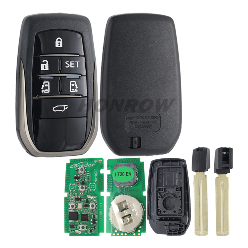 For Toyota Lonsdor 8A P0120 6 button smart key ,support frequency :314.35/315.1Mhz,312.5/314Mhz,433.58/434.42Mhz