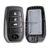 For Toy Keyless Smart Remote 3+1 Button FSK 434.4 MHz Keyless-Go Remote Control Key / Board 61E066-0020 / 8A CHIP / TOY12 /