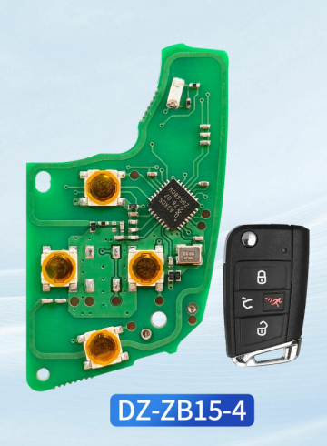 KEYDIY Remote key 4 button DZ-ZB15-3 SMARTKEY It is mainly used for Volkswagen 5c For46.47.48.49.4A、MQB48chip types match it to the car after generating it, its function is the same as the original smart key