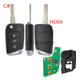 KEYDIY Remote key 3 button  DZ-ZB15-3 SMART KEY It is mainly used for Volkswagen 5c For 46.47.48.49.4A、MQB48 chip types match it to the car after generating it, its function is the same as the original smart key