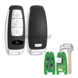 For KYDZ Audi A3 3 button keyless Remote key with NCF295XW 5D chip 434 MHZ NBGFS197 8Y0959754 3 button for AUDI  5D Hitag pro VAG MQB49 without UWB function