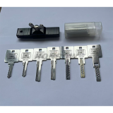 7PCS/set jiggle keys and shaker keys, including a box of tinfoil strips Ox Head Slot SS001，S Slot SS002,kaba,baili slot,Buyang Double Row
