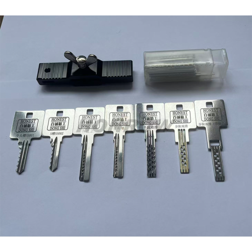 7PCS/set jiggle keys and shaker keys, including a box of tinfoil strips Ox Head Slot SS001，S Slot SS002,kaba,baili slot,Buyang Double Row