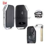 For new Kia 3+1/4+1/5+1 buttons smart remote key shell B# D# with truck hold C# E# with SUV hold