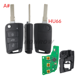 KEYDIY Remote key 3 button  DZ-ZB15-3 SMART KEY It is mainly used for Volkswagen 5c For 46.47.48.49.4A、MQB48 chip types match it to the car after generating it, its function is the same as the original smart key