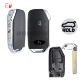 For new Kia 3+1/4+1/5+1 buttons smart remote key shell B# D# with truck hold C# E# with SUV hold