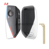 For BMW 4 button FEM BDC CAS4 CAS5 smart key shell with 3x button