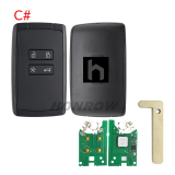 For Renault Clio 5 4 button Smart Key with  433.92MHz FSK NCF29A1MTT / HITAG AES / 4A CHIP