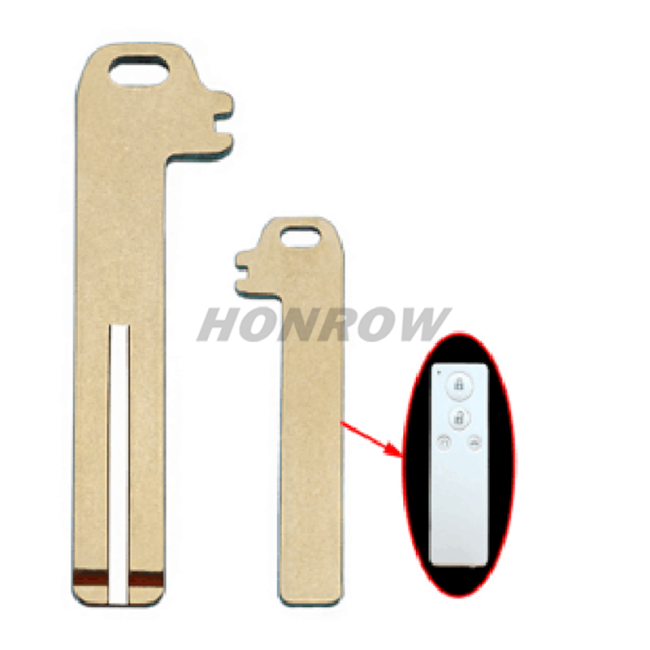 For BYD Insert Emergency Car Key Blade slide model