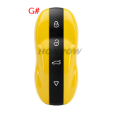 KEYDIY ZB71 ZB71-4 SMART KEY（Amber Yellow）smart key Universal KD Smart Key Remote for KD-X2 KD-X4 KD-MAX Car Key Remote Fit More than 2000 Models