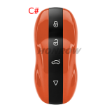 KEYDIY ZB71 ZB71-4 SMART KEY（Amber Yellow）smart key Universal KD Smart Key Remote for KD-X2 KD-X4 KD-MAX Car Key Remote Fit More than 2000 Models