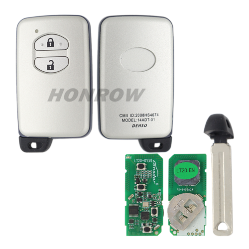 For Toy 2 button Smart Card 433.93MHz ID74 chip FSK A433 Board CHIP: ID74-WD04 P/N:89904-60782 Page 1:98