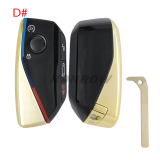 For BMW 4 button FEM BDC CAS4 CAS5 smart key shell with 3x button