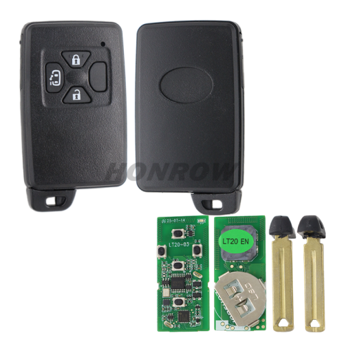 For Toyota 3 button Smart Key with 433.92MHz ASK Board No.:0780  ID71 CHIP: P1=94
