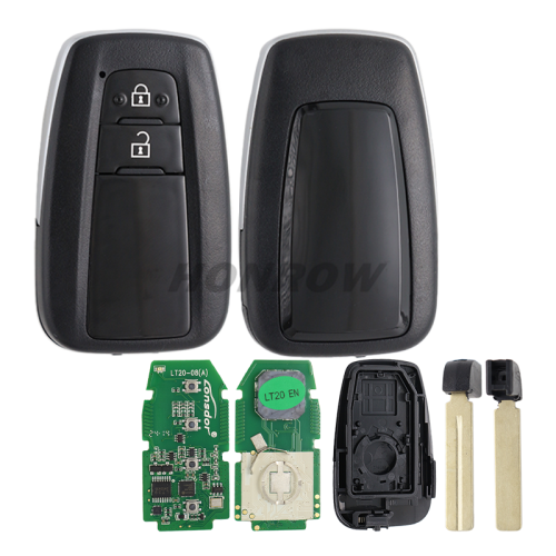 For Toy 2 button Keyless Go Smart Remote Key with 8A chip 433MHz  Board No. 0410