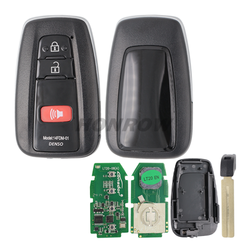 For Toyota 2+1 button Smart Remote key with 8A chip 433mhz PCB NO.:61E470-0410C Compatible Part Number：8990H-42170 8990H-42190 8990H-07040 Frequency：433/434MHz Year:2018-2019