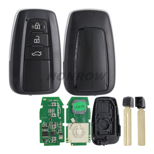 For Toyota 3 button RAV4 Avalon Lonsdor FT11-H0410C Smart Keyless Go Remote Key Board with 433.58/434.42MHz 8A P4 :91 00 AA AA         91 00 A9 A9