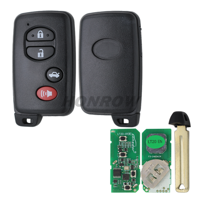 For Toy 3+1 button Smart Card 314.3MHz  ID71 chip FSK  0140 Board CHIP: ID71-WD02