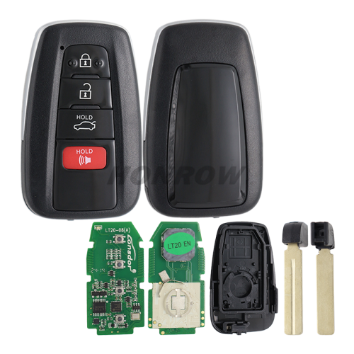 For Toy 4 button ASK 314.3MHz Smart Remote Key 8Achip TOY12  FCC ID:14FBE-0410 P4 [91 00 A9 A9]