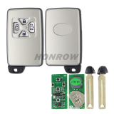 For Toyota 4 button Smart Key with 433.92MHz ASK Board No. 0780  ID71 CHIP: P1=94