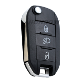 For Peugeot 3 button remote key blank with VA2 blade