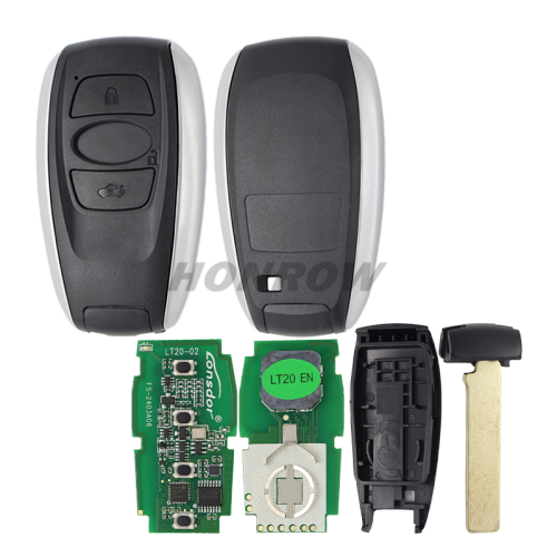 Lonsdor LT20-02 Smart Key 3 button with key shell 8A+4D Adjustable Frequency For Subaru  5801 7000 Support K518 & K518ISE & KH100+ Board: 231451-7000   P4(91 00 F3 F3)   FSK  433.92MHz  /   231451-580