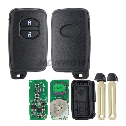 For Toy 2 button Smart Card 433MHz  ID74 chip FSK  F433 Board CHIP: ID74-WD04 89904-0F010  B75EA 89904-47190 B74EA