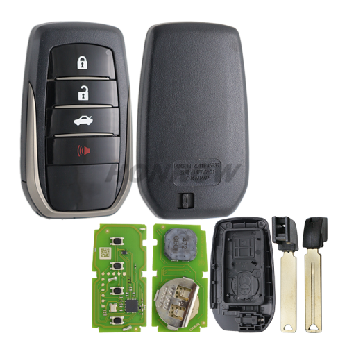 Xhorse VVDI for Toyota 4 button XM Smart Key XSTO00ENUniversal Remote Key Support Renew and Rewrite for Toyota Work for Plus Max VVDI2 VVDI Mini