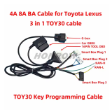 For Toyota 8A-BA 4A chip key has been added with a multi-functional wiring harness suitable for Toyota remote control matching